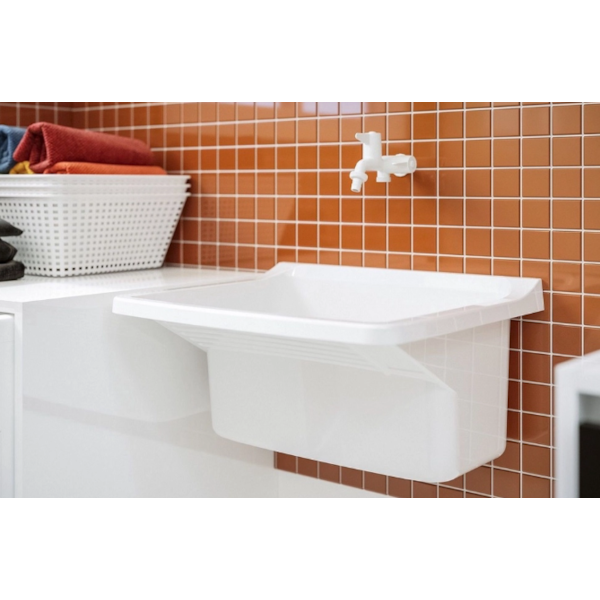 Tanque Plastico Astra para Lavar Roupa 22L 47X43X27 Branco-fda18831-42bc-4f9f-af9c-19b88b54a7e2