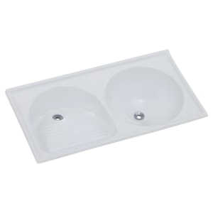 Tanque Sintetico Rorato Granitado Duplo N1 BR 100X52cm Gelo