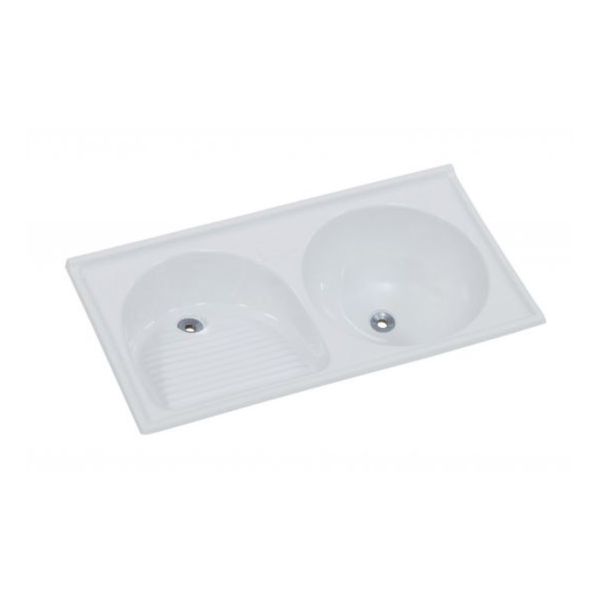 Tanque Sintetico Rorato Granitado Duplo N1 BR 100X52cm Gelo-ab286946-00db-47cf-b5dc-972506870d64