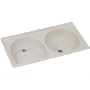 Tanque Sintetico Rorato Granitado Duplo N1 BR 100X52cm Travertino