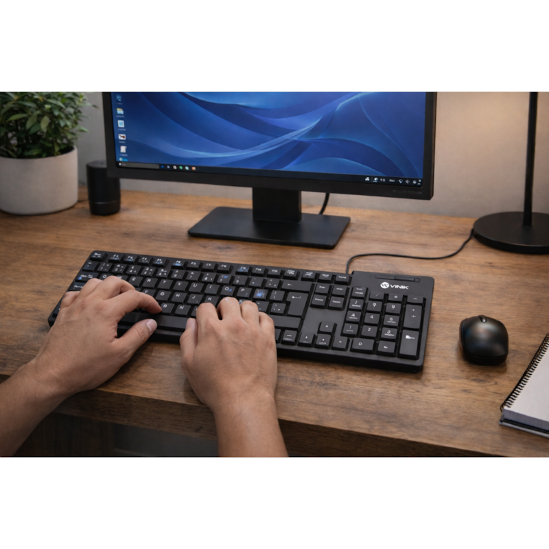 Teclado Compacto USB Dynamic ABNT2 1.8M Preto-159f3773-d1ed-45cc-8a54-fddf643fca5a