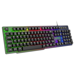 Teclado Gamer Viper Pro Semi Mecanico RGB Naja Bivolt Preto 