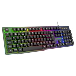 Teclado Gamer Viper Pro Semi Mecanico RGB Naja Bivolt Preto
