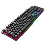 Teclado Gamer Viper Pro Semi Mecanico RGB Naja Bivolt Preto 