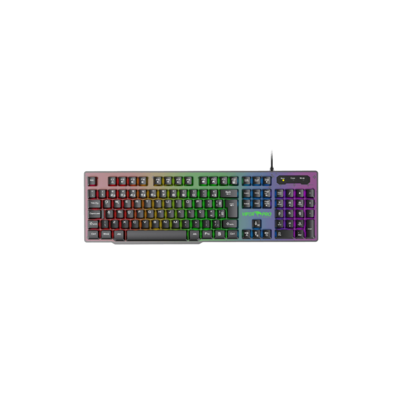 Teclado Gamer Viper Pro Semi Mecanico RGB Naja Bivolt Preto