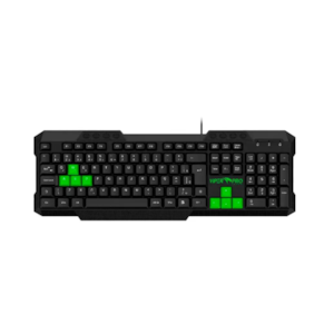 Teclado Gamer Viper Pro Standard Python Bivolt Preto/Verde