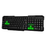 Teclado Gamer Viper Pro Standard Python Bivolt Preto/Verde 