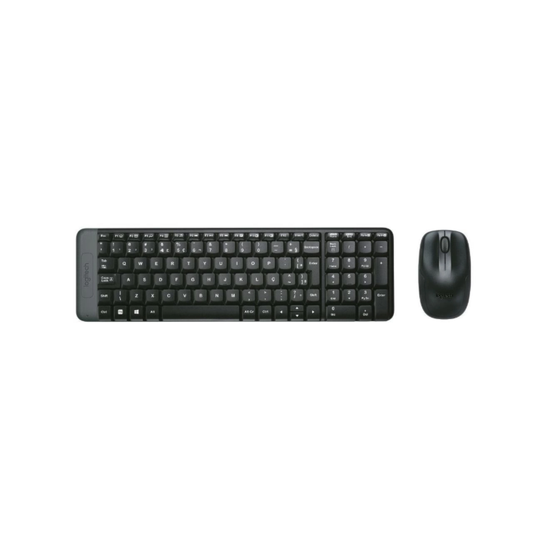 Teclado+Mouse Logitech Sem Fio Wireless MK220