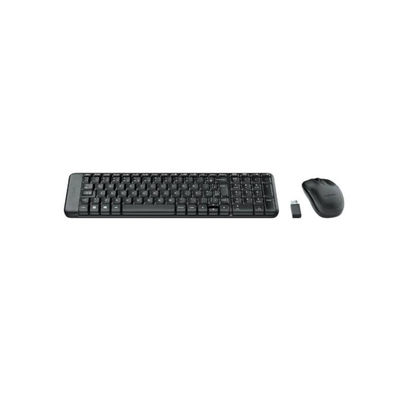 Teclado+Mouse Logitech Sem Fio Wireless MK220