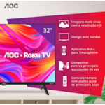 Televisor AOC-Philps Smart Led 32" HD Roku 32S5045/78G