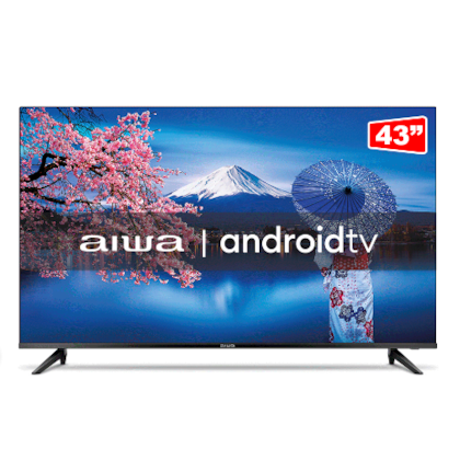 Televisor Fujioka AIWA 43 Smart Full HD com ANDROIDTV AWS-TV-43-BL-02-A