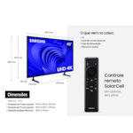 Televisor Samsung Smart 43" UHD 4K Crystal, Gaming HUB, AI Energy Mode, Alexa Built In UN43DU7700 