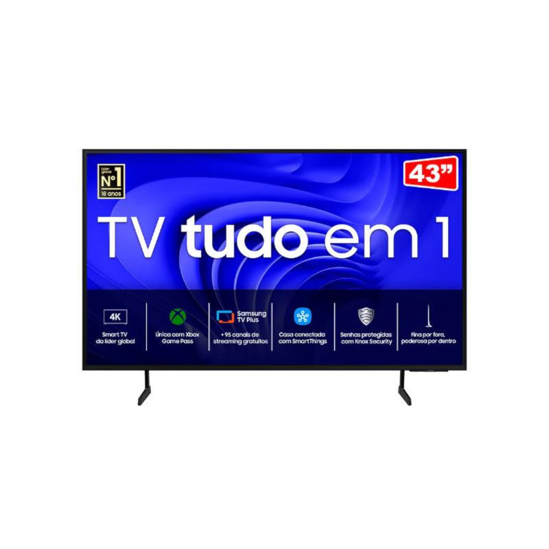Televisor Samsung Smart 43" UHD 4K Crystal, Gaming HUB, AI Energy Mode, Alexa Built In UN43DU7700 