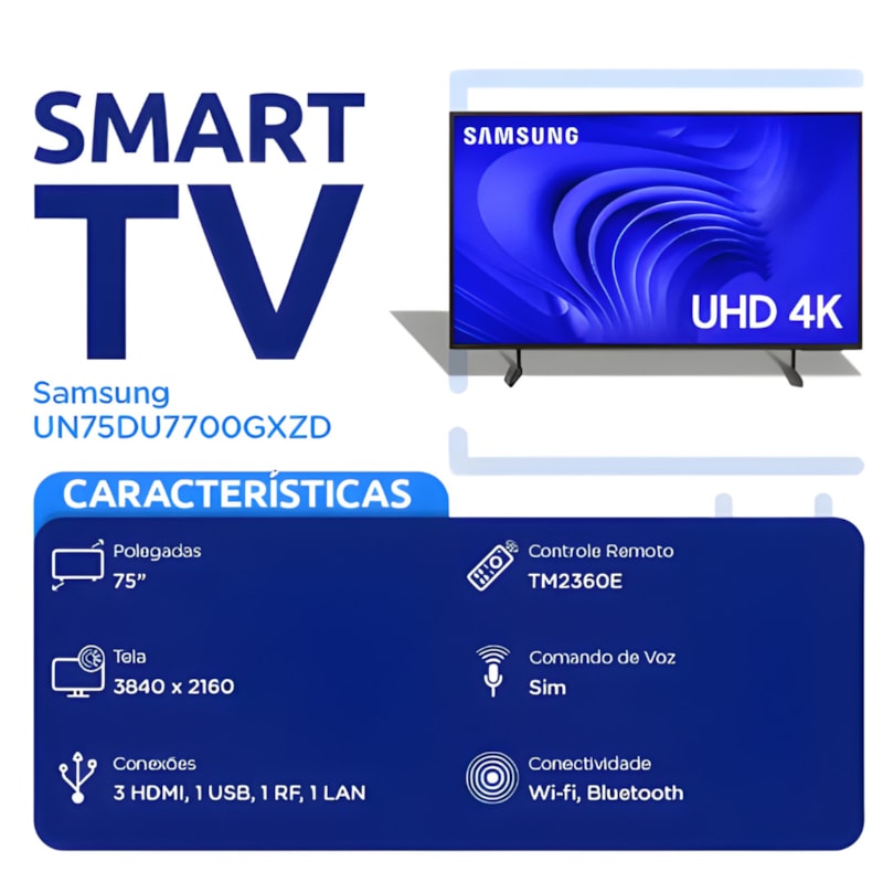 Televisor Samsung Smart Led 75