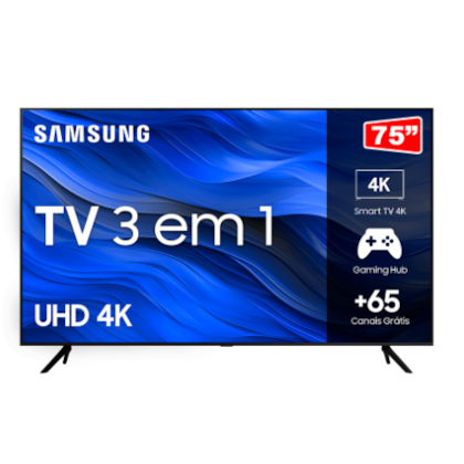 Televisor Sansung Crystal UHD 4K 75" UN75CU7700