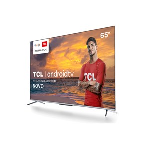 Televisor Smart TV TCL LED 65 Polegadas 4K Wi-Fi Google TV Comando de Voz 65P735