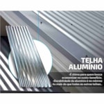 Telha de Aluminio 2,44x0,66x0,20 Comum.