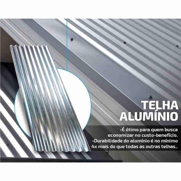 Telha de Aluminio 2,44x0,66x0,20 Comum.-58c2e934-3f82-41e2-9613-f92fdec4860a