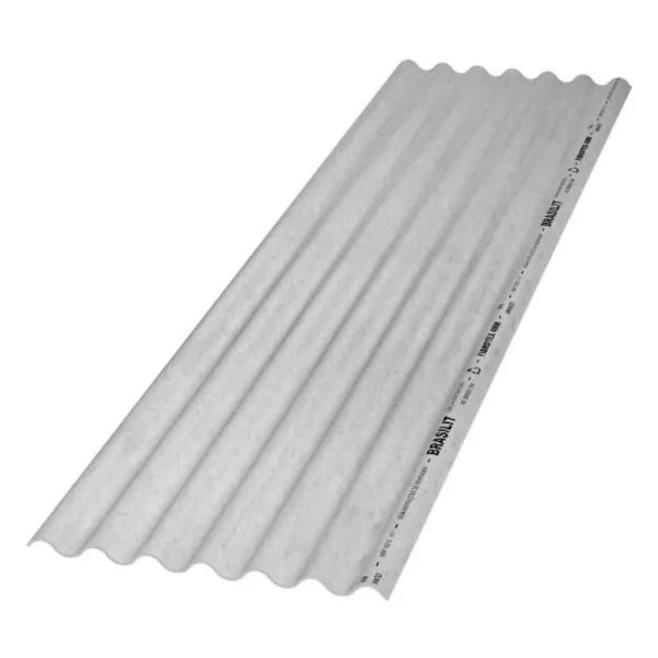 Telha Ondulada em Brasilit Comum 4mm 2,44x0,50 Metros Cinza-a3df440a-c864-431d-949c-4aa671ddffb2
