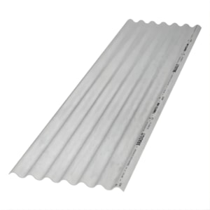 Telha Ondulada em Brasilit Comum 4mm 2,44x0,50 Metros Cinza