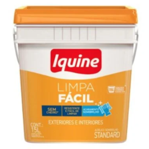 Tinta Acrílica Iquine Limpa Fácil 15 Litros Branco Neve Retangular Semibrilho