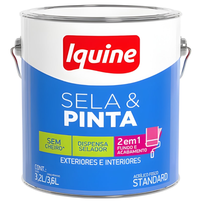 Tinta Acrílica Iquine Sela & Pinta 3,2L Baía do Sueste