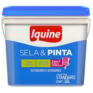 Tinta Acrílica Iquine Sela & Pinta 3,6L Canjica