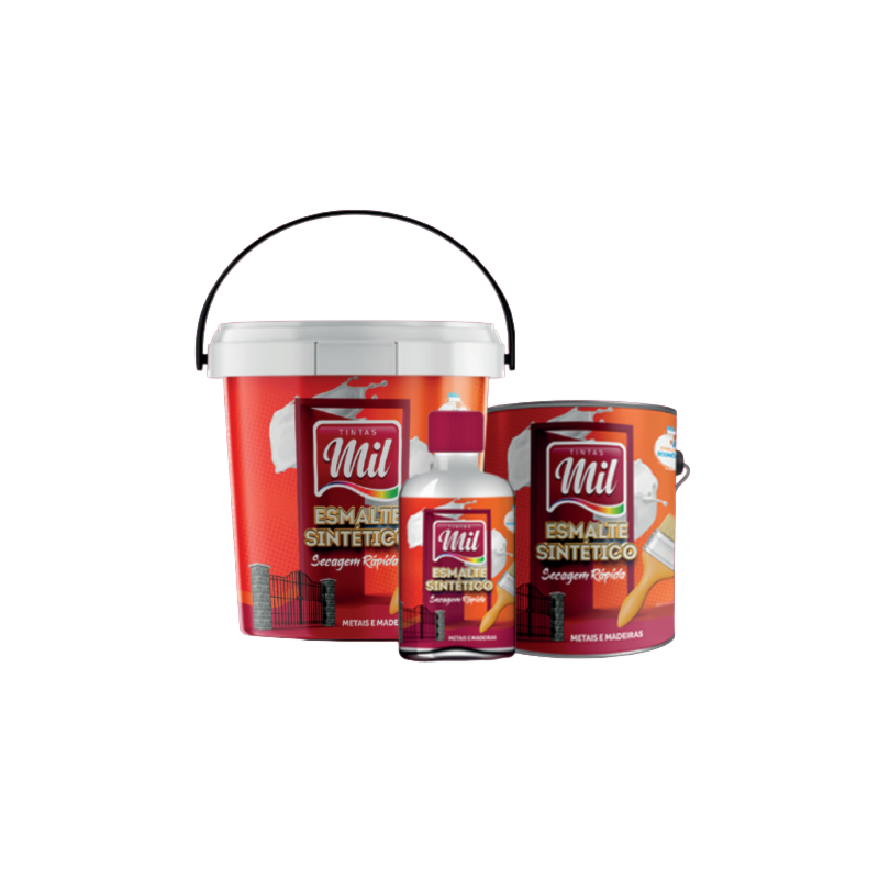 Tinta Esmalte Sintetico Tintas Mil LT 3,0LT Branco Gelo 4669