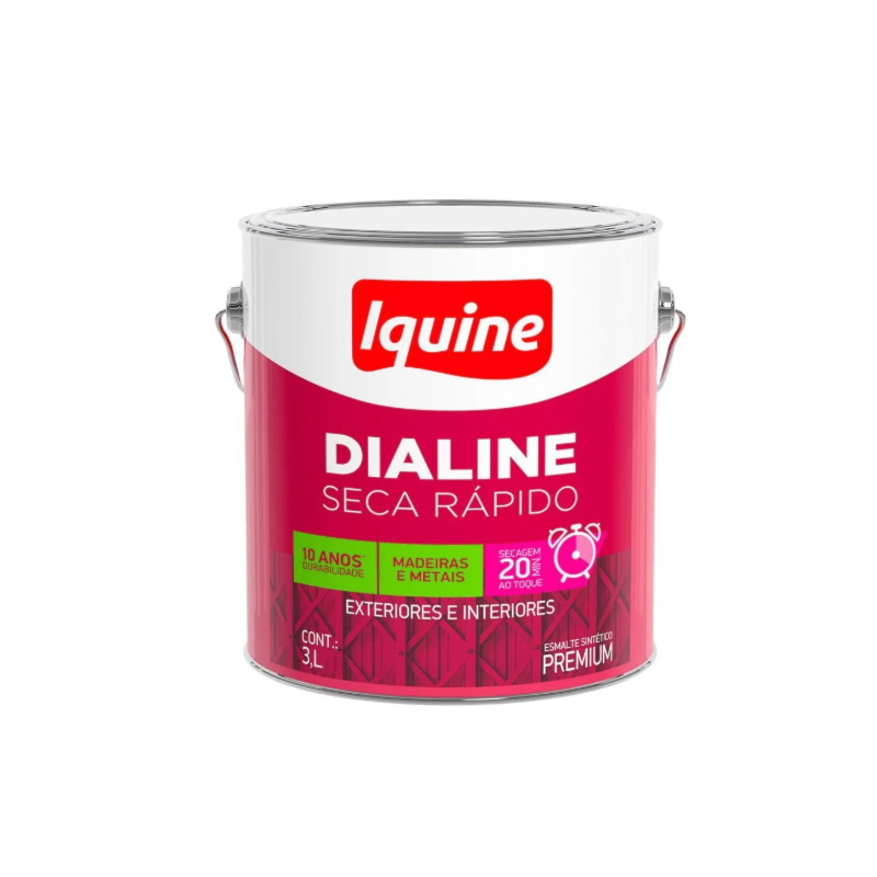 Tinta Iquine Dialine Seca Rapido 3,0L Amarelo