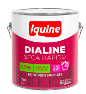 Tinta Iquine Dialine Seca Rapido 3,0L Amarelo