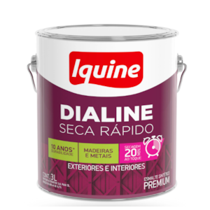 Tinta Iquine Dialine Seca Rapido 3,0L Azul Franca