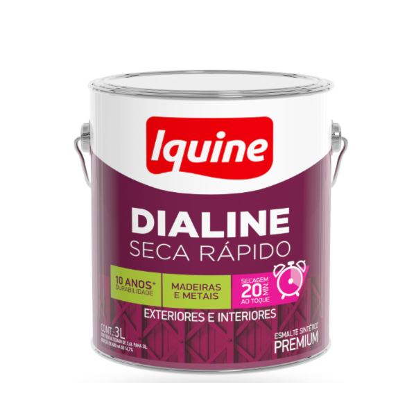 Tinta Iquine Dialine Seca Rapido 3,0L Azul Franca-45010beb-d839-48a0-a84f-58455b56fa7f