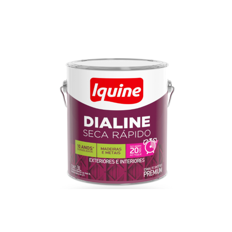 Tinta Iquine Dialine Seca Rapido 3,0L Azul Franca