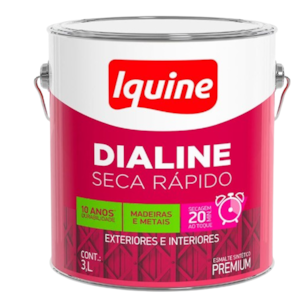 Tinta Iquine Dialine Seca Rapido 3,0L Branco Neve