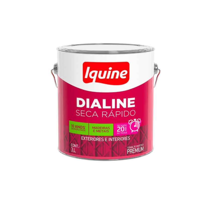 Tinta Iquine Dialine Seca Rapido 3,0L Branco Neve