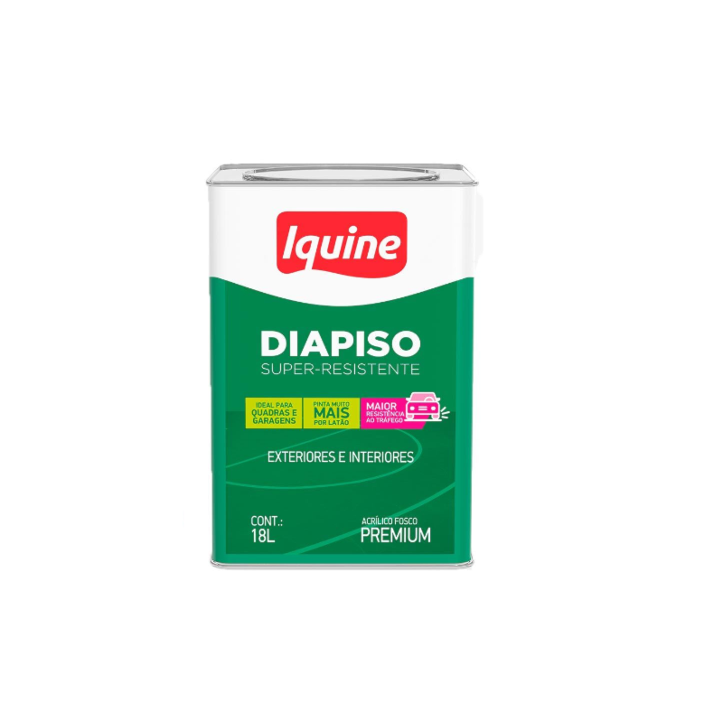 Tinta Iquine Diapiso Super Resistente 18L Cinza Medio