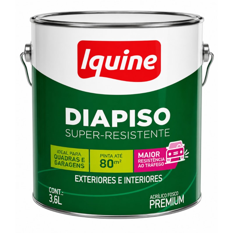 Tinta Iquine Diapiso Super Resistente 3,6L Azul Profundo