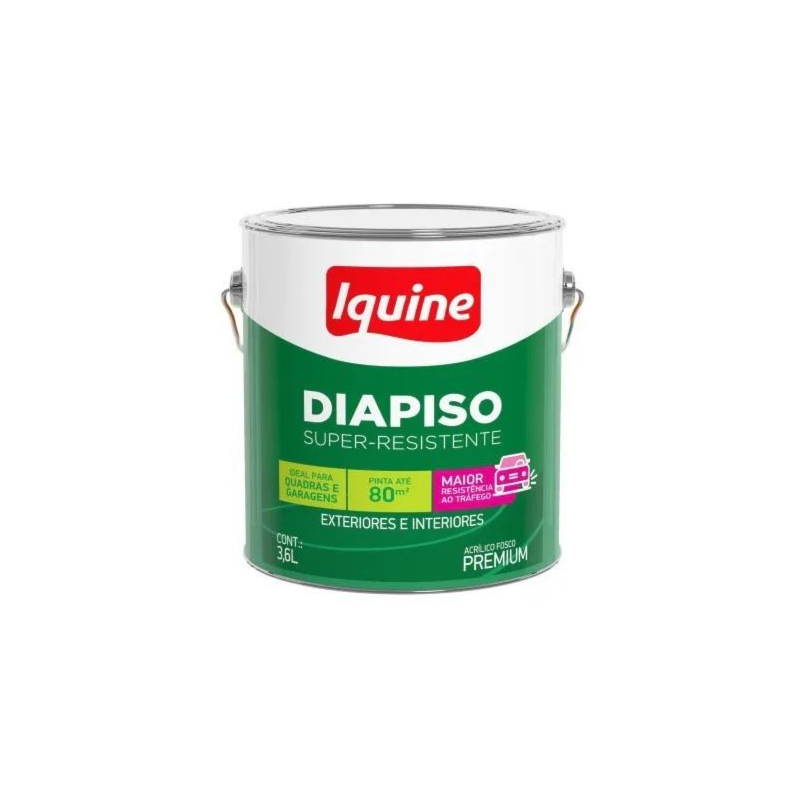 Tinta Iquine Diapiso Super Resistente 3,6L Vermelho