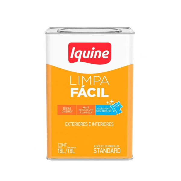 Tinta Iquine Limpa Facil 18L Branco Neve-90283e4c-6eb2-4172-8455-f620615579a8