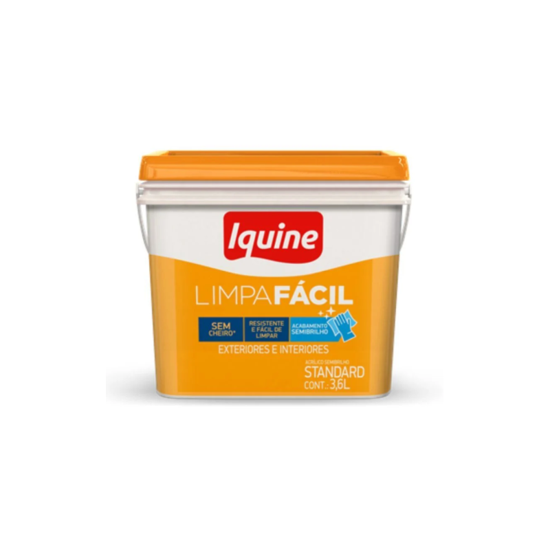 Tinta Iquine Limpa Facil 3,6L Branco Neve Retangular