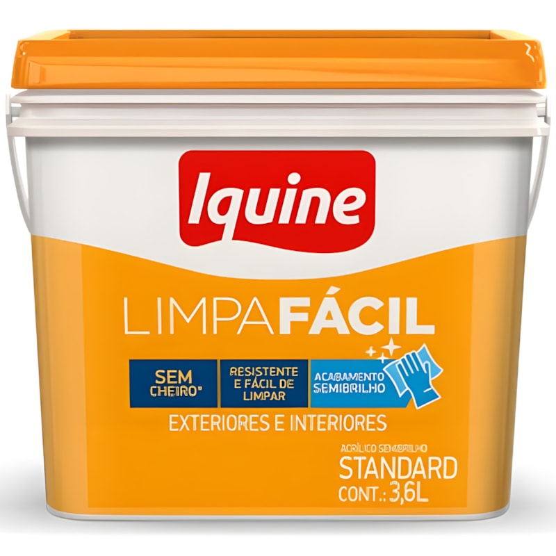 Tinta Iquine Limpa Facil 3,6L Branco Neve Retangular-e99715bd-7a31-4d86-ac08-4e89c7854e38