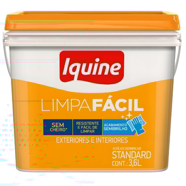 Tinta Iquine Limpa Facil 3,6L Palha Retangular-446c7771-bd1a-4b10-ac5f-521a3c1ce1fa