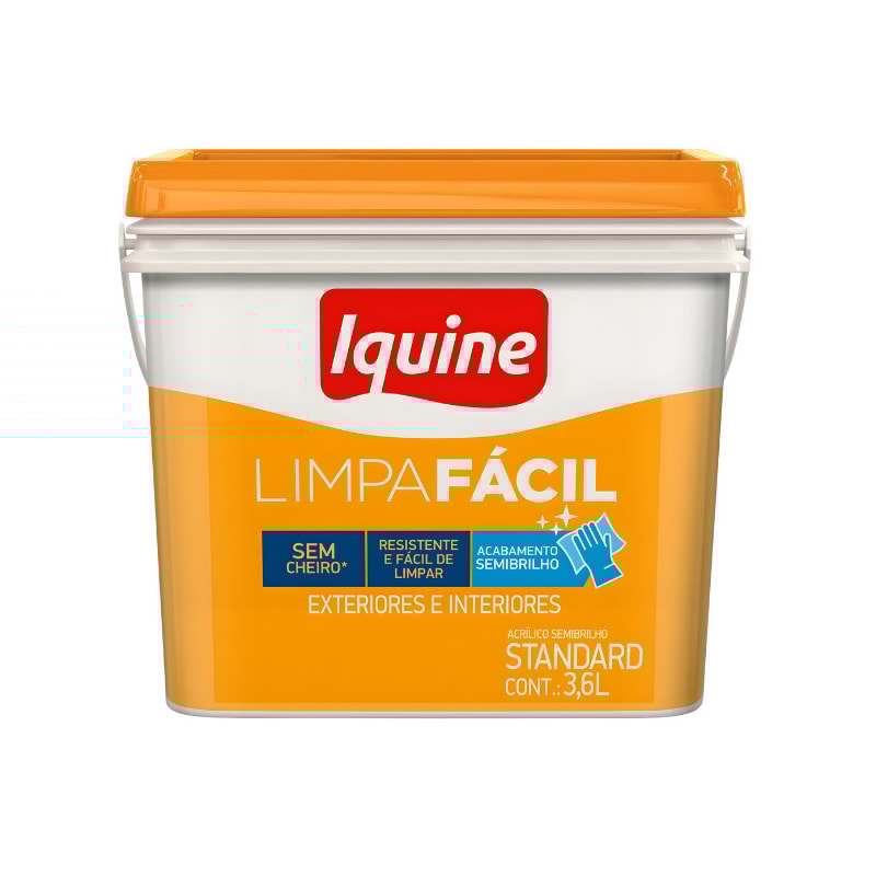 Tinta Iquine Limpa Facil 3,6L Palha Retangular