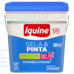 Tinta Iquine Sela e Pinta 15L Areia Retangular
