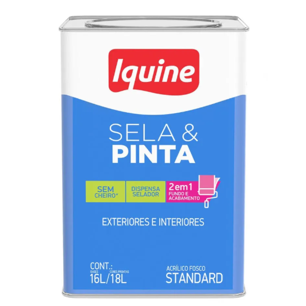 Tinta Iquine Sela e Pinta 18L Branco Neve-f8237c1d-9a76-4498-b164-4da95f1f6ec0