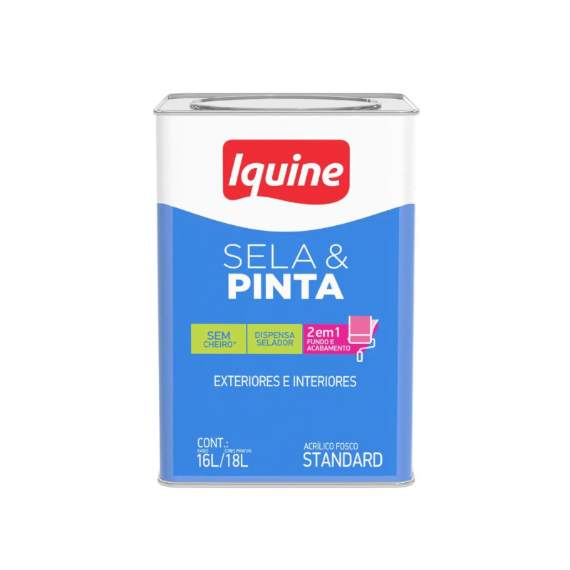 Tinta Iquine Sela e Pinta 18L Branco Neve