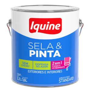 Tinta Iquine Sela e Pinta 3,6L Branco Neve