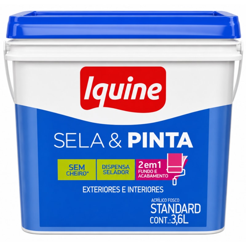 Tinta Iquine Sela e Pinta 3,6L Branco Neve Retangular-d0f4067c-3469-4f7c-aab0-8363c2afa35f