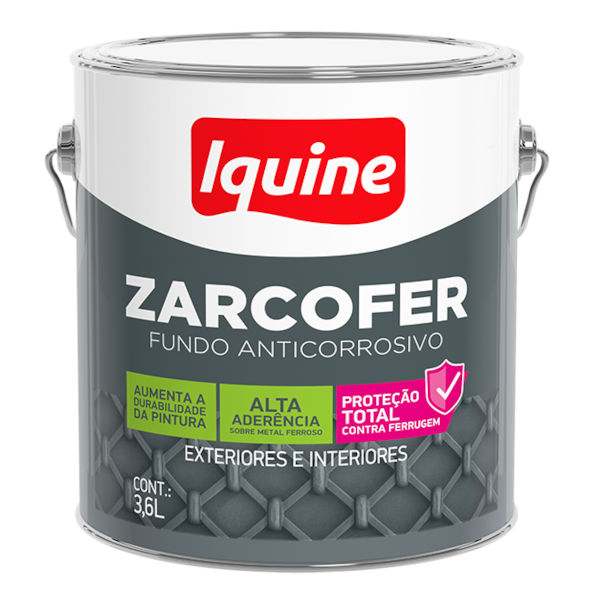Tinta Iquine Zarcofer Anticorrosivo 3,6L Cinza-c3e11745-b5a7-484b-9747-1fc0b345e67b
