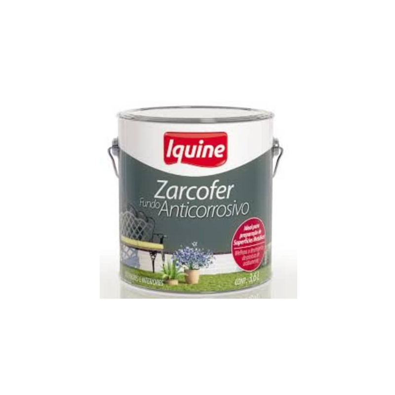 Tinta Iquine Zarcofer Anticorrosivo 3,6L Preto